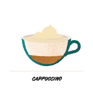 Cappuccino style coffee
