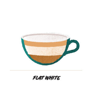 Classic Flat White coffee