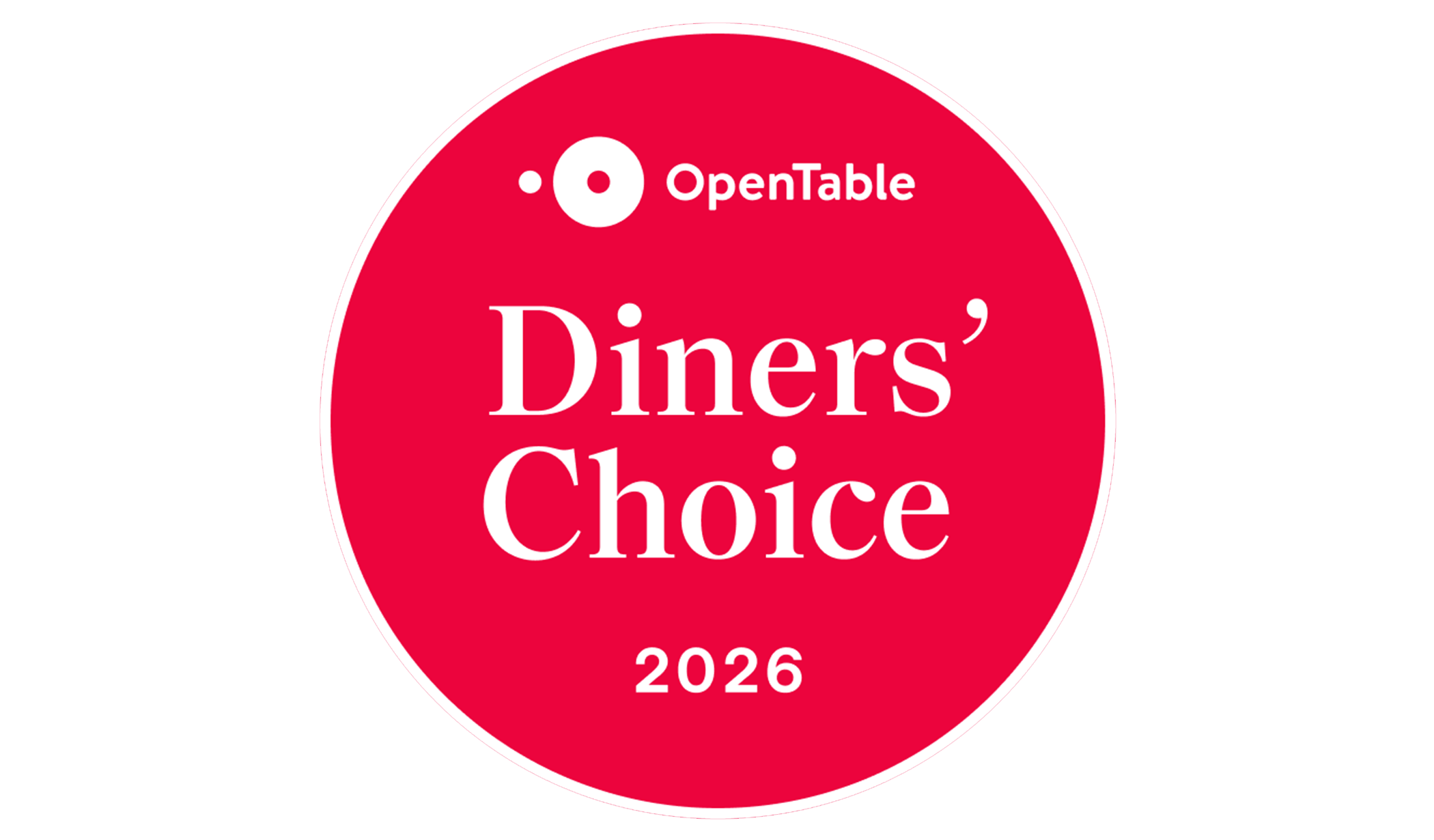 OpenTable Diners' Choice 2026