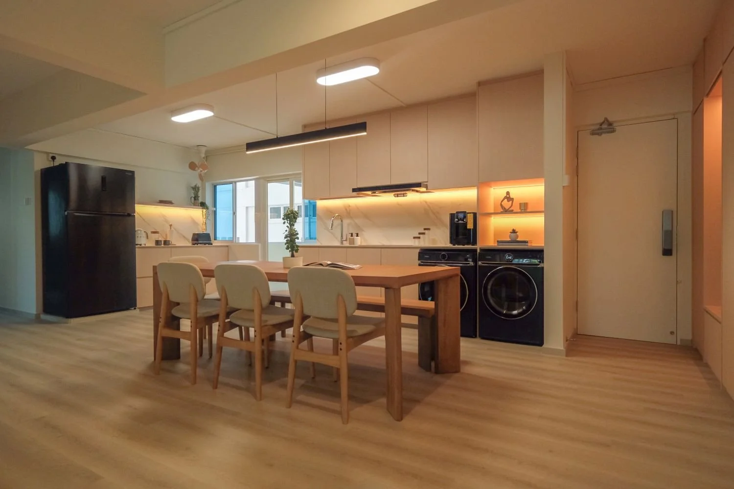 409 Jurong West Street 42 Japandi HDB interior designed by Swiss Interior