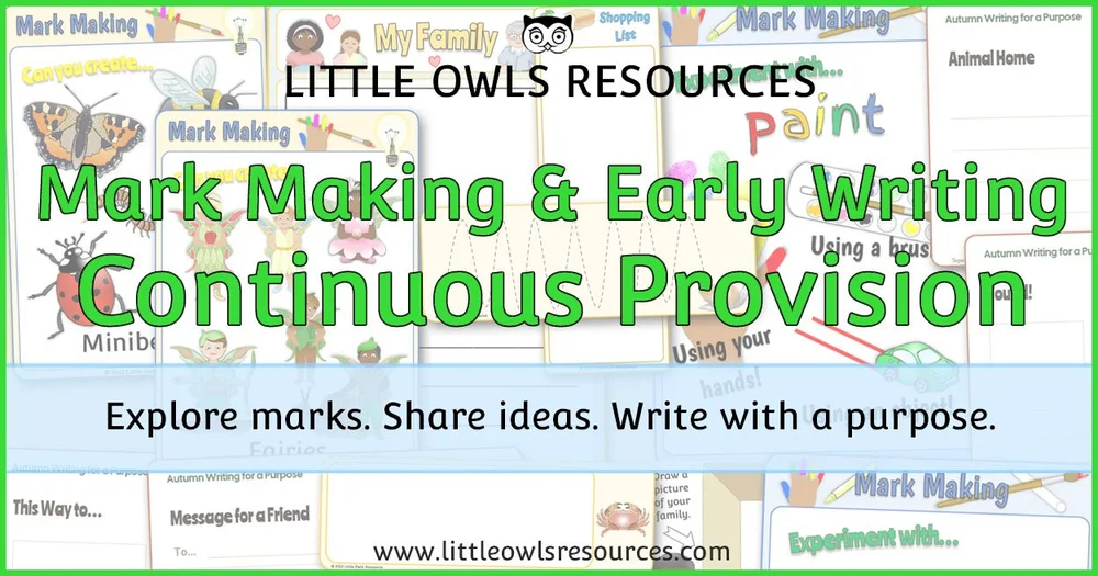 Mark Making & Early Writing collection cover
