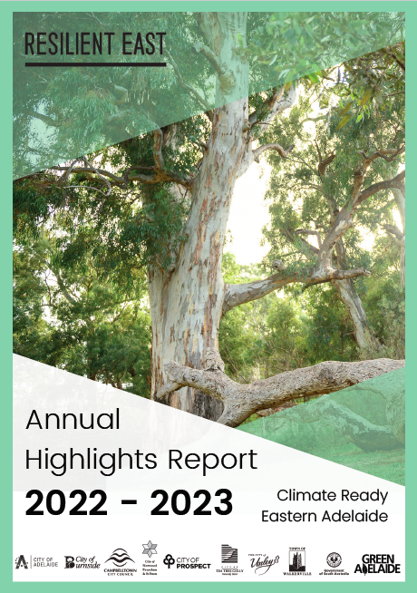 front page of the resilient east annual highlights report 2022-23