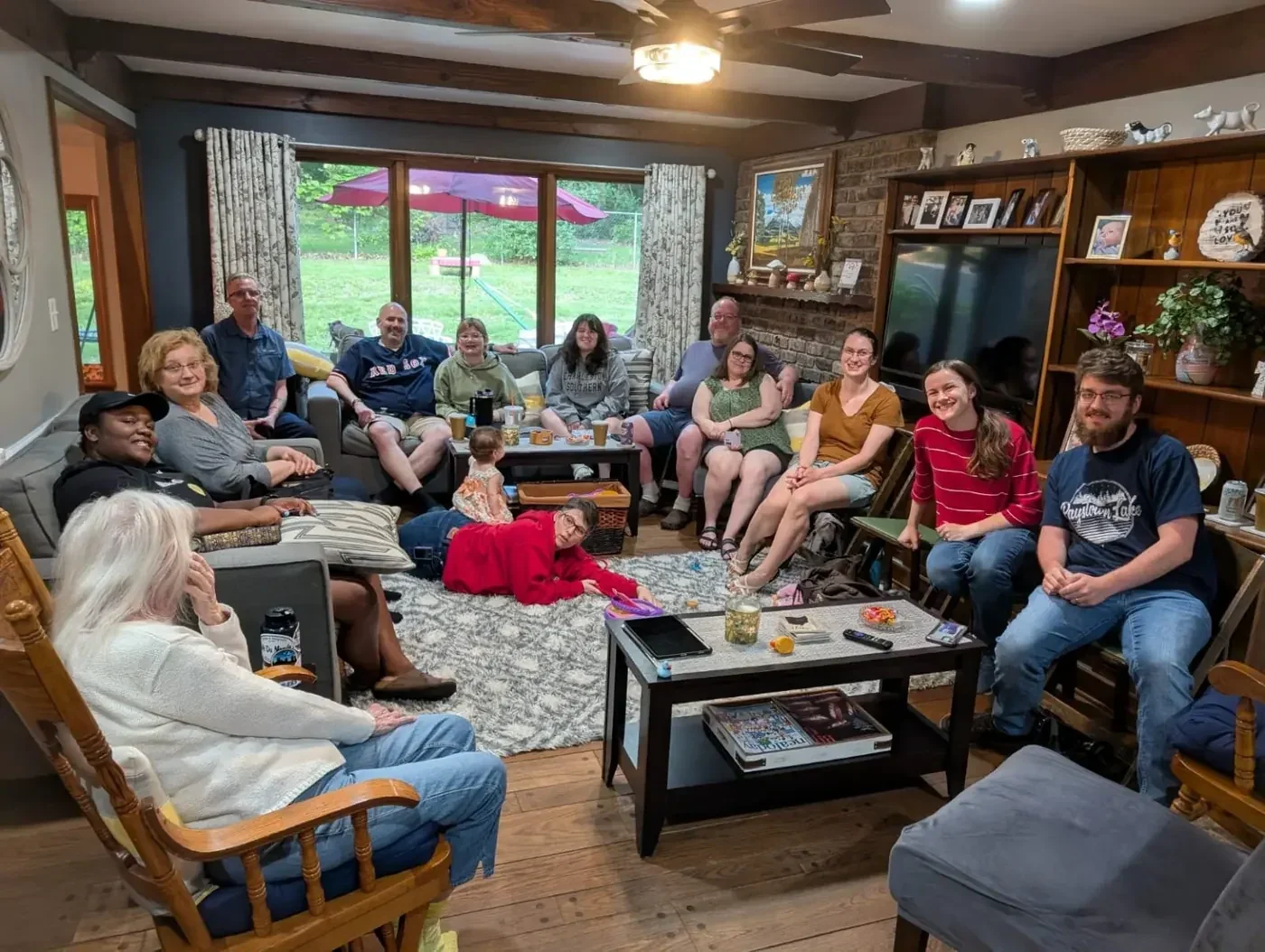 Steel Valley Church family meeting together in a living room