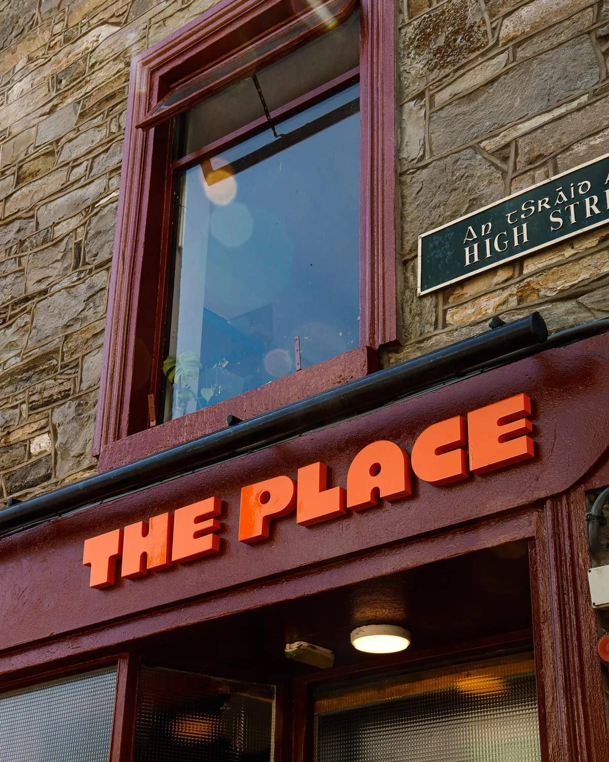 The Place, Westport cafe front signage