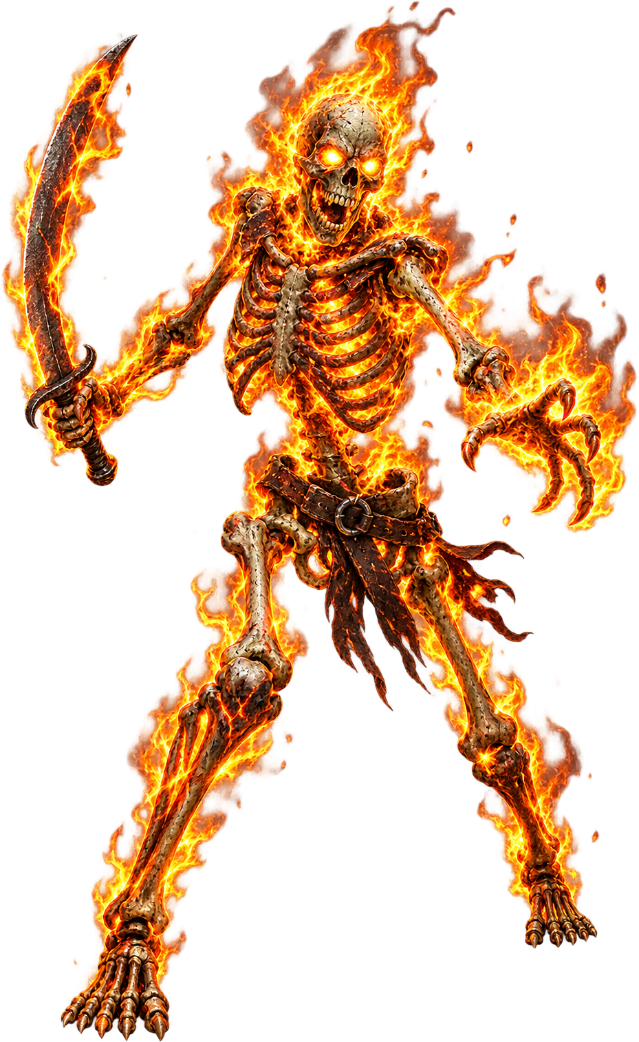 Burning Skeleton