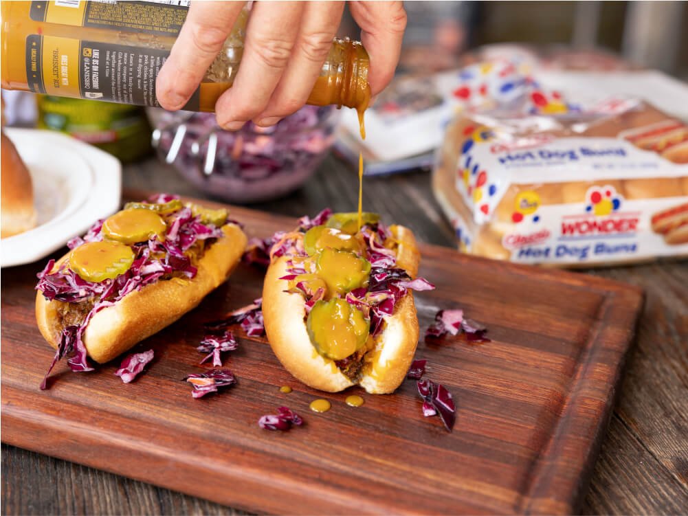 Hand Pouring Sauce
