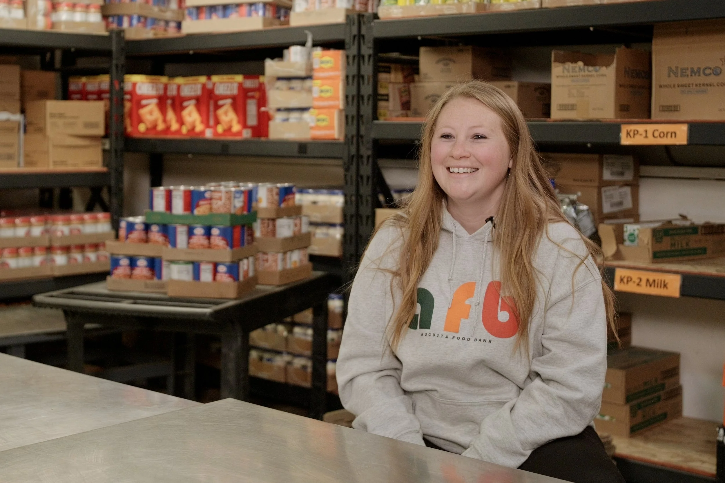 Augusta Food Bank interview subject