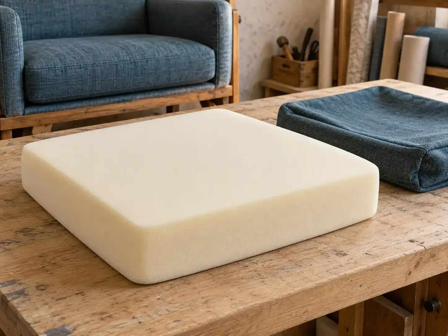 Schuimvulling voor een zitkussen