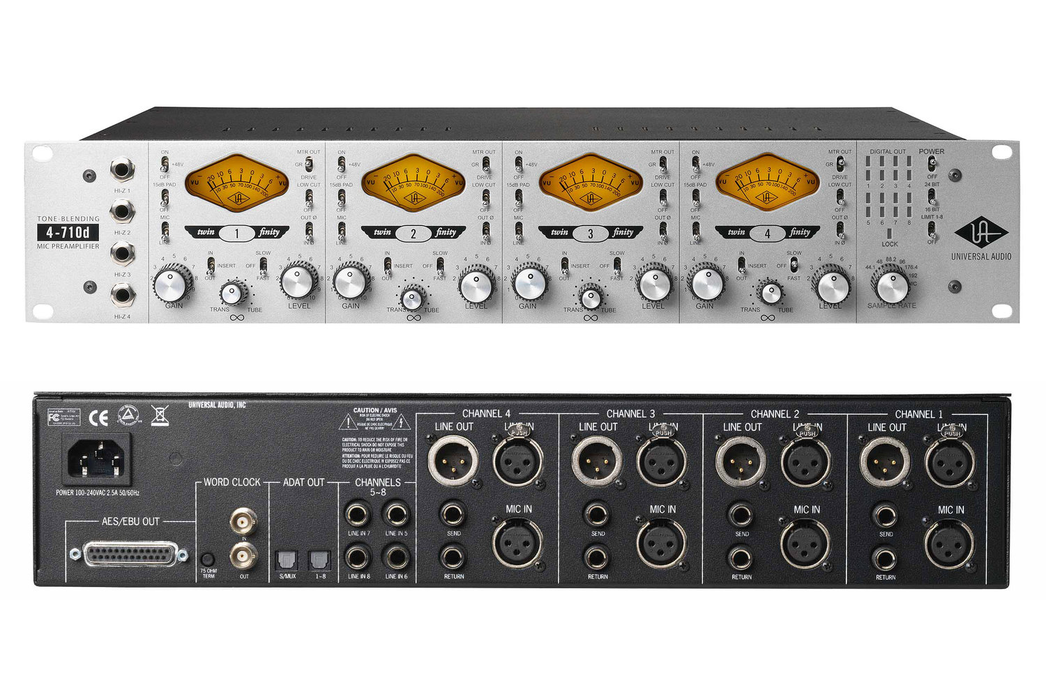 Uad volt. Universal Audio 4-710d. Universal Audio 4-710d Twin-Finity. UAD 4-710d. Микрофонный предусилитель Universal Audio 710.