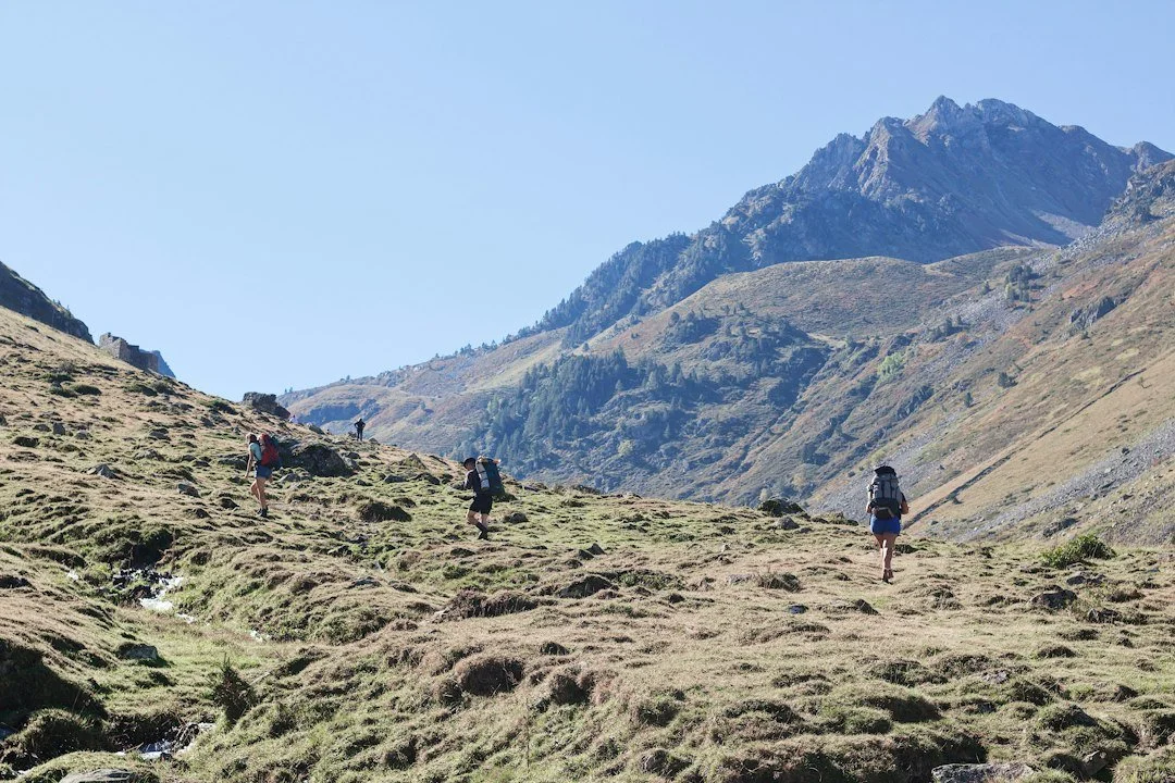 High mountain passes and Alpine valleys in the Écrins massif