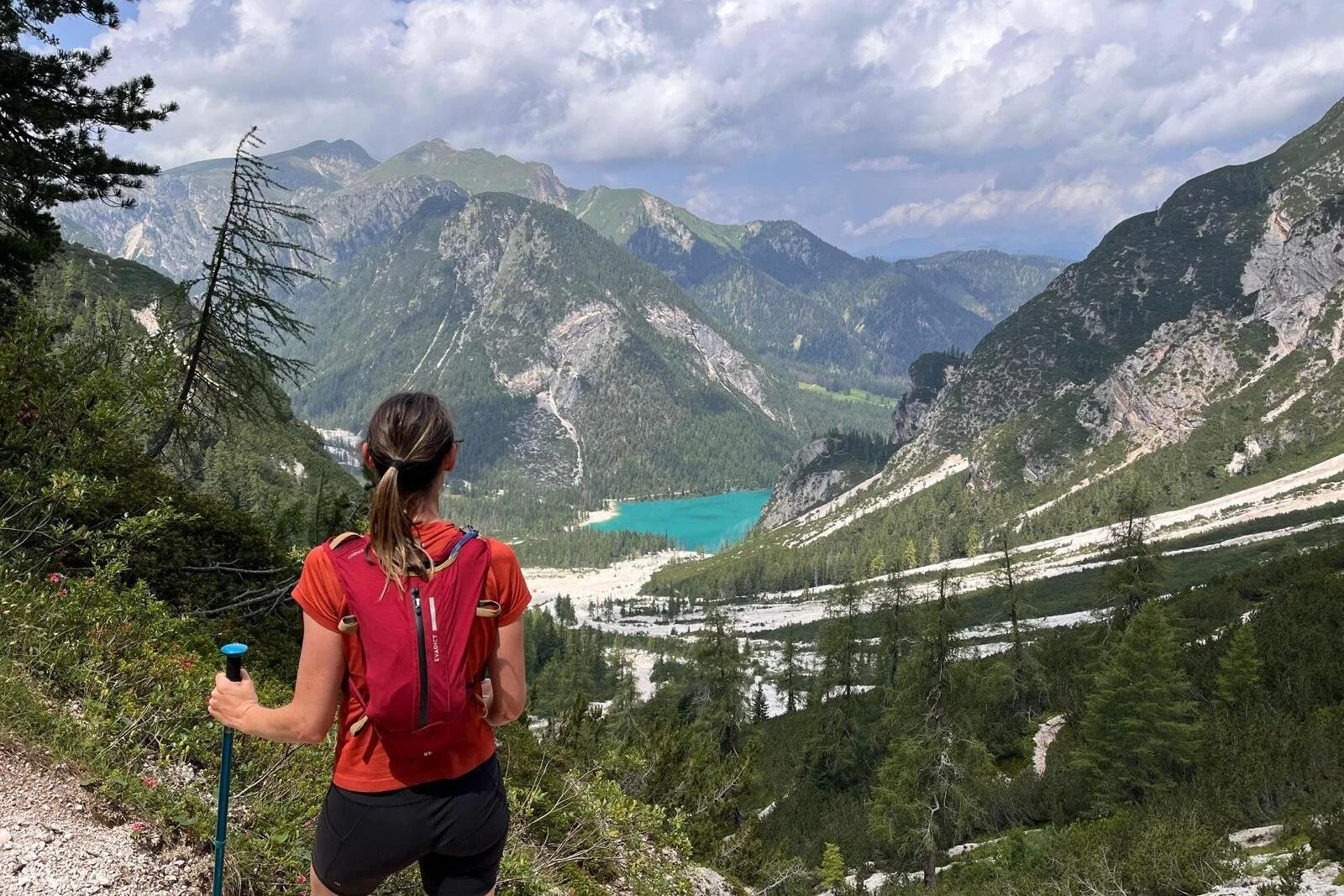 Lago di Braies at the northern end of the Alta Via 1