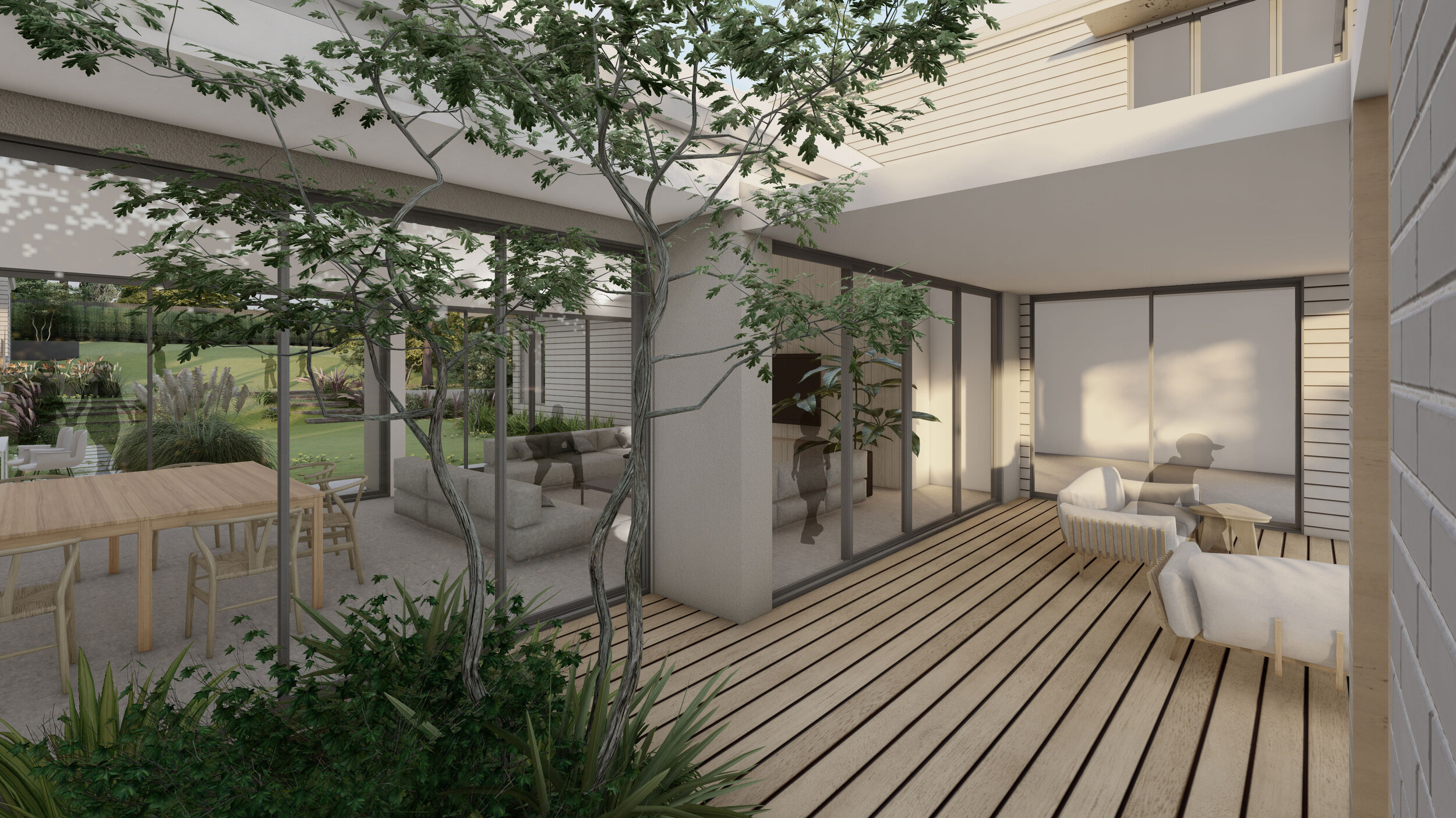 Courtyard House verandah Perth