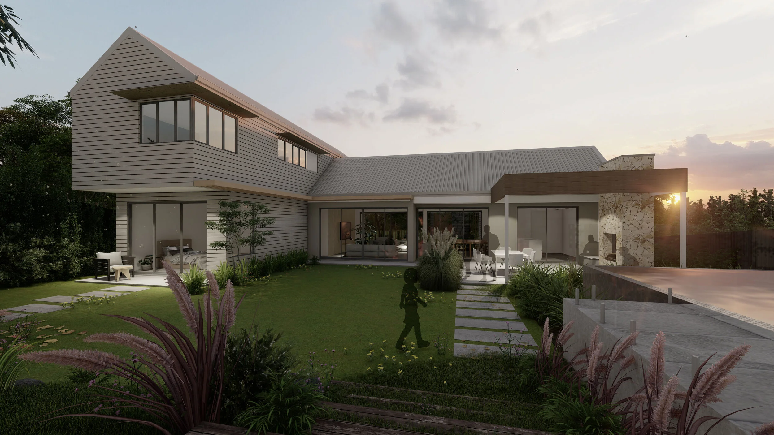 Courtyard House outdoor living Perth