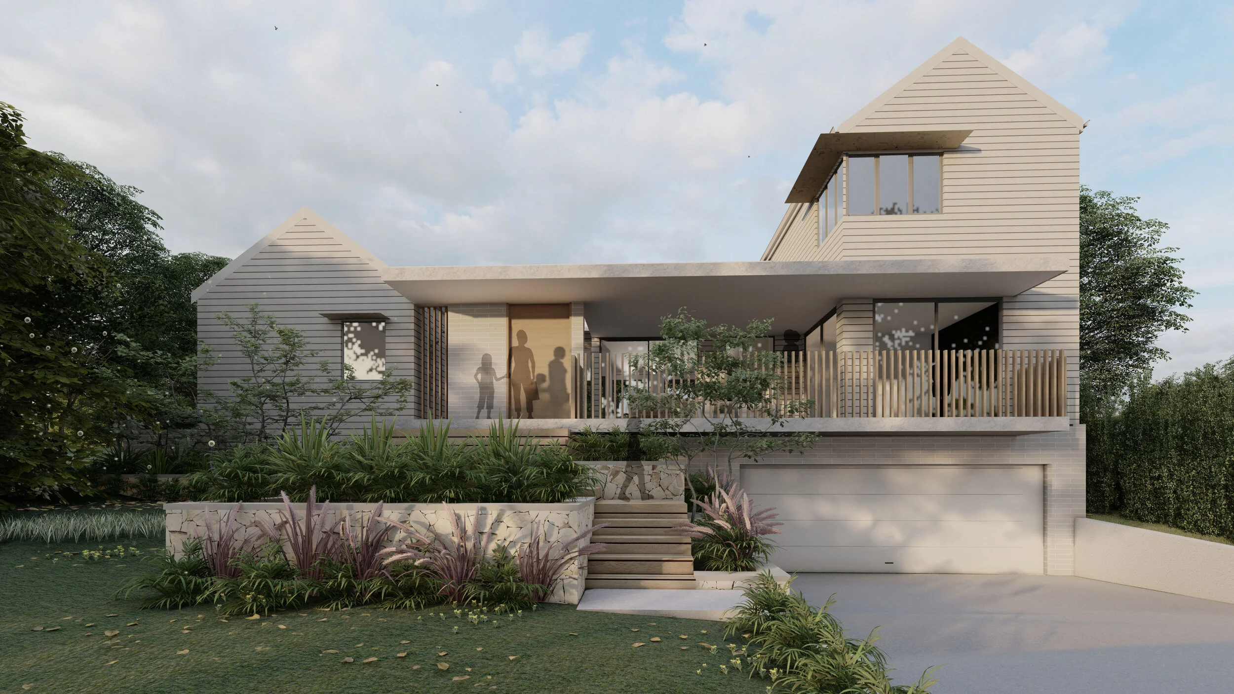 Courtyard House — Modern Farmhouse Mt Claremont Perth by Studio Origami