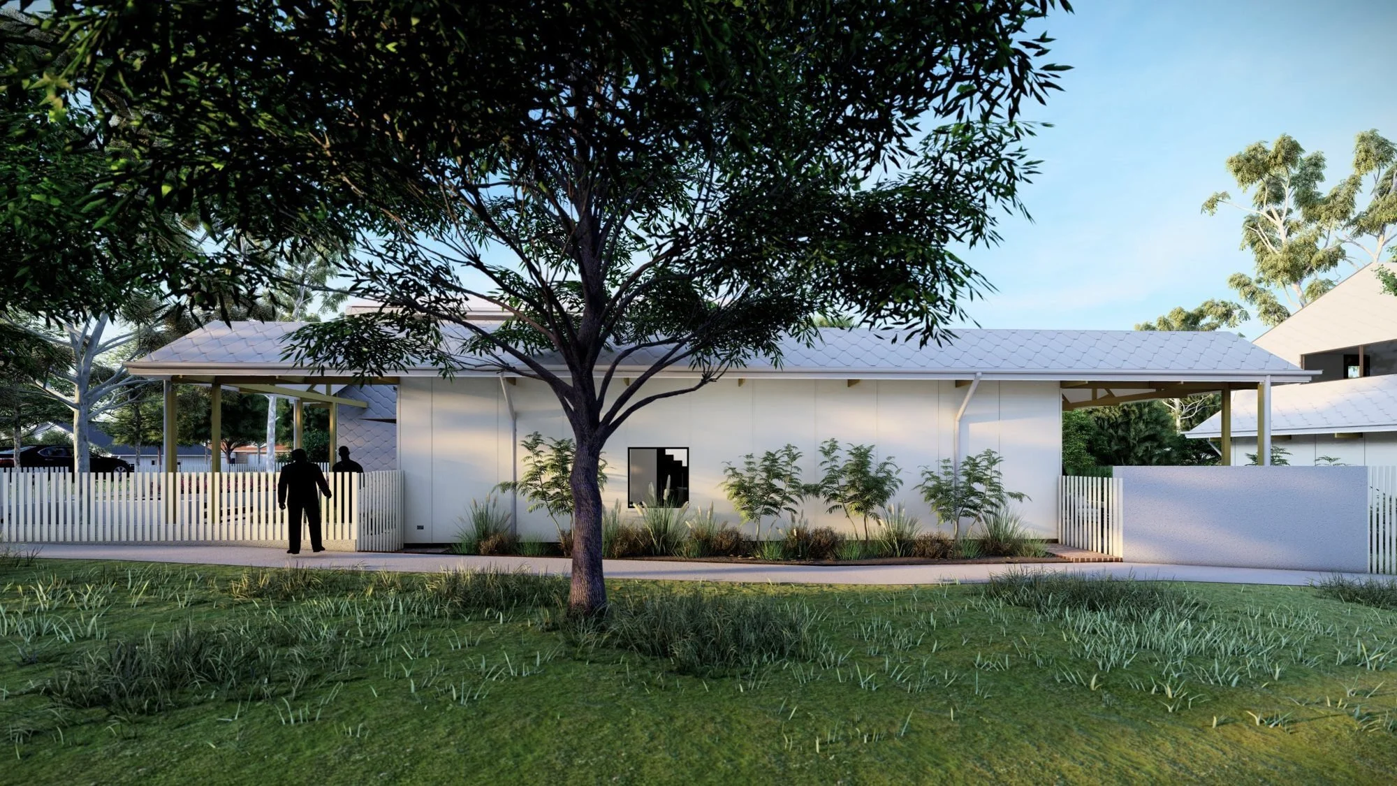 Render of the street frontage