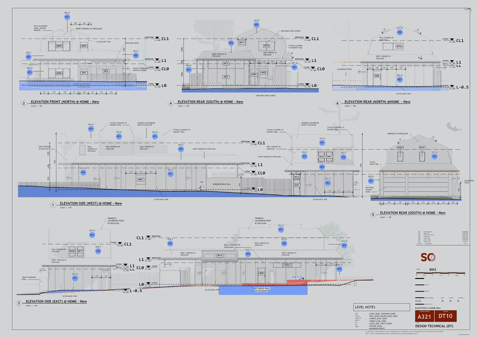 Elevations sheet