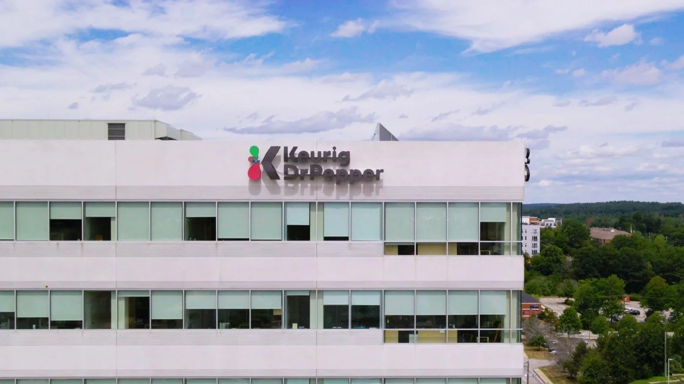 The Keurig Dr Pepper building from the air