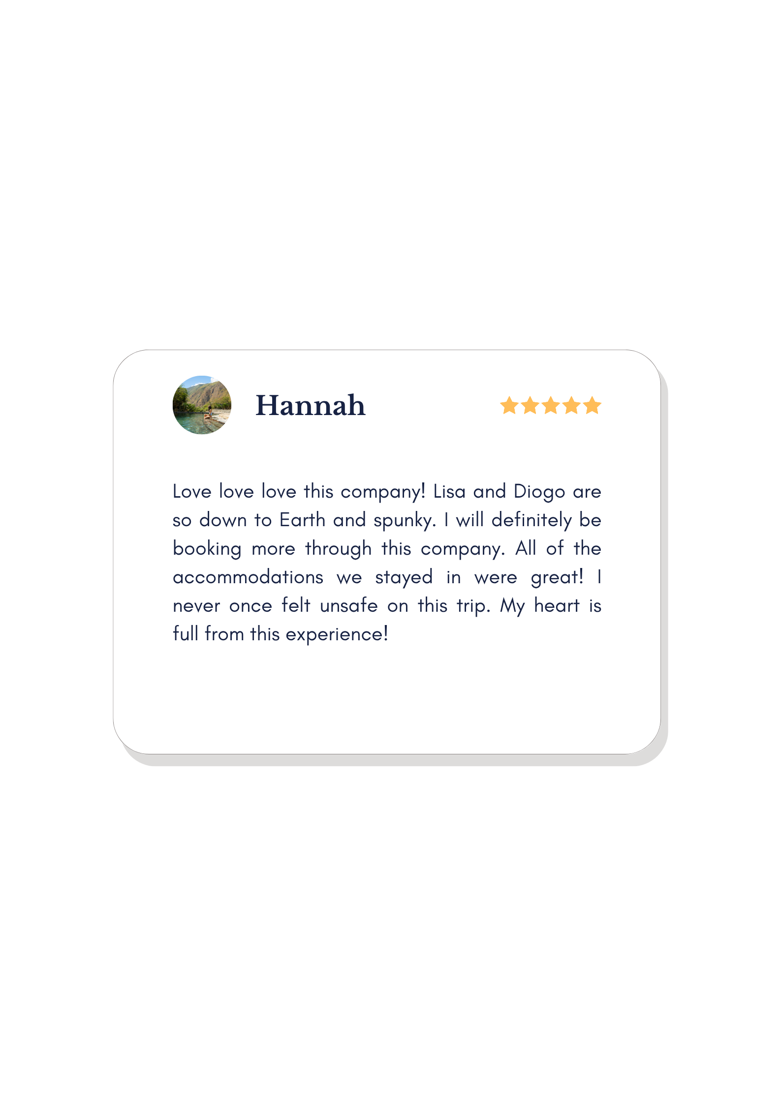 Traveller review on Trustpilot