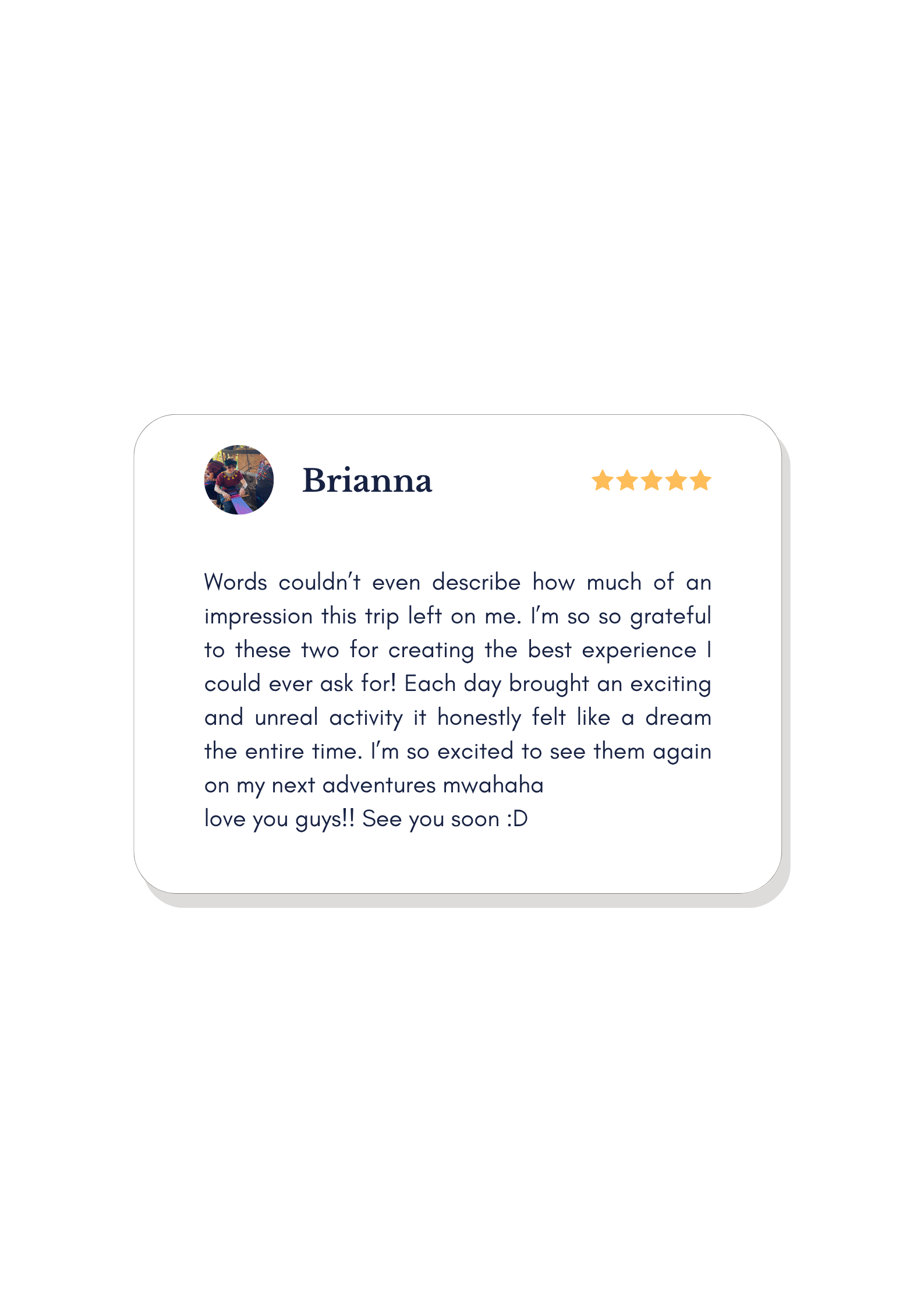 Traveller review on Trustpilot