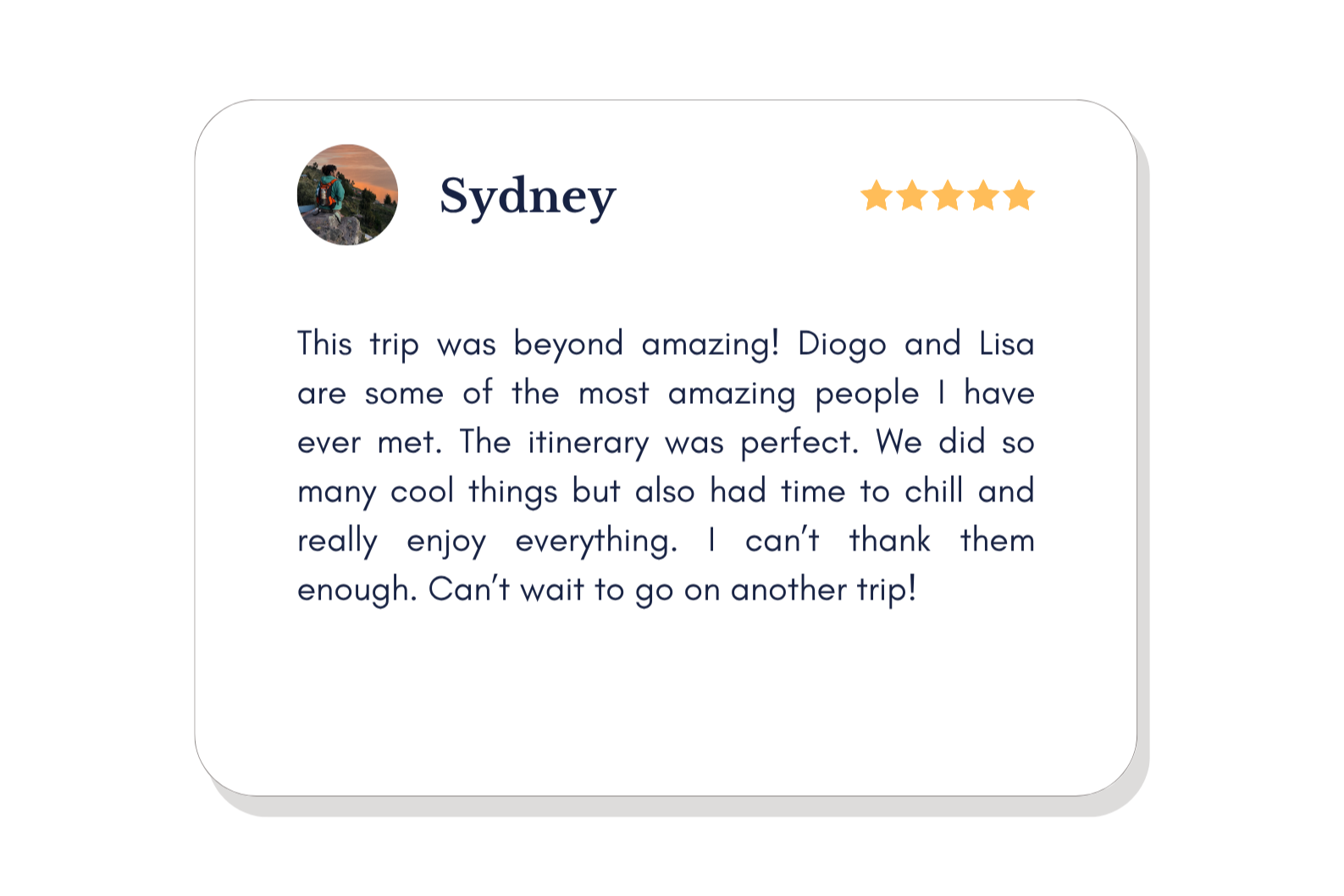 Traveller review on Trustpilot