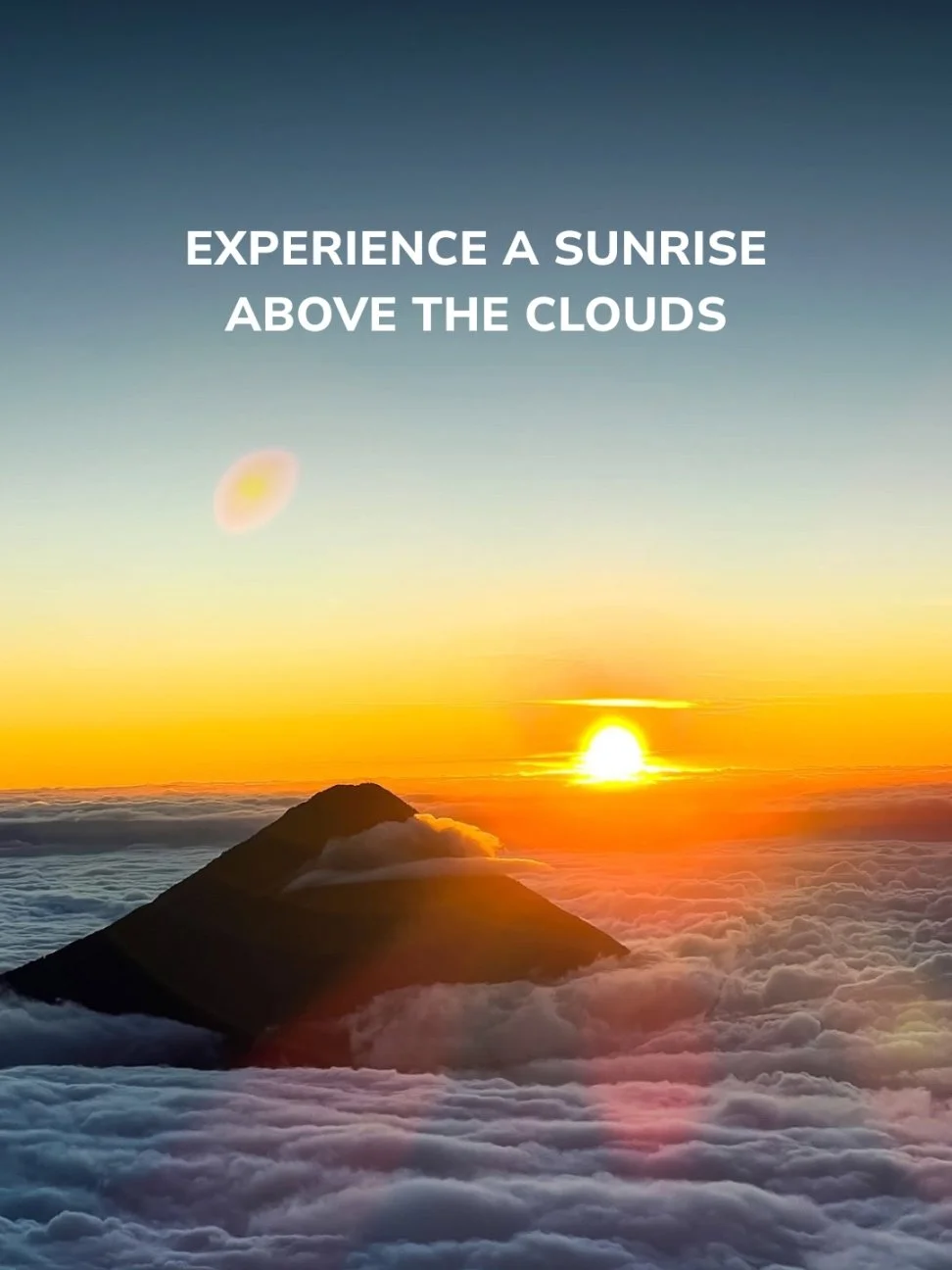 Placeholder - Experience a sunrise above the clouds