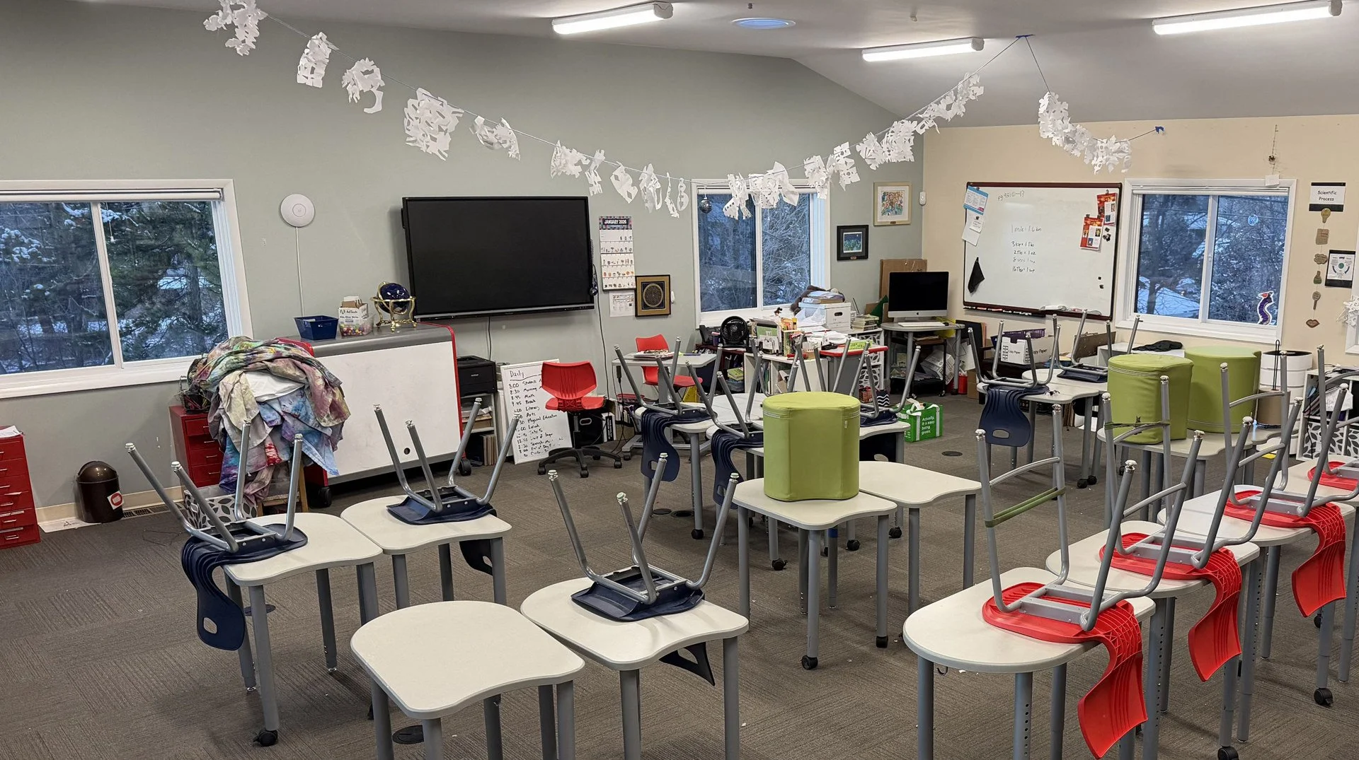 Classroom before renovation