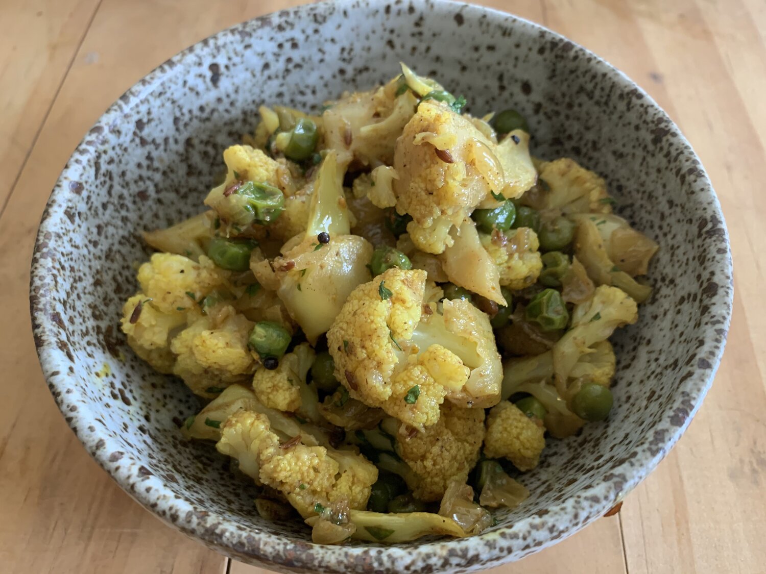 Curried Cauliflower with Peas — Sonoko Sakai