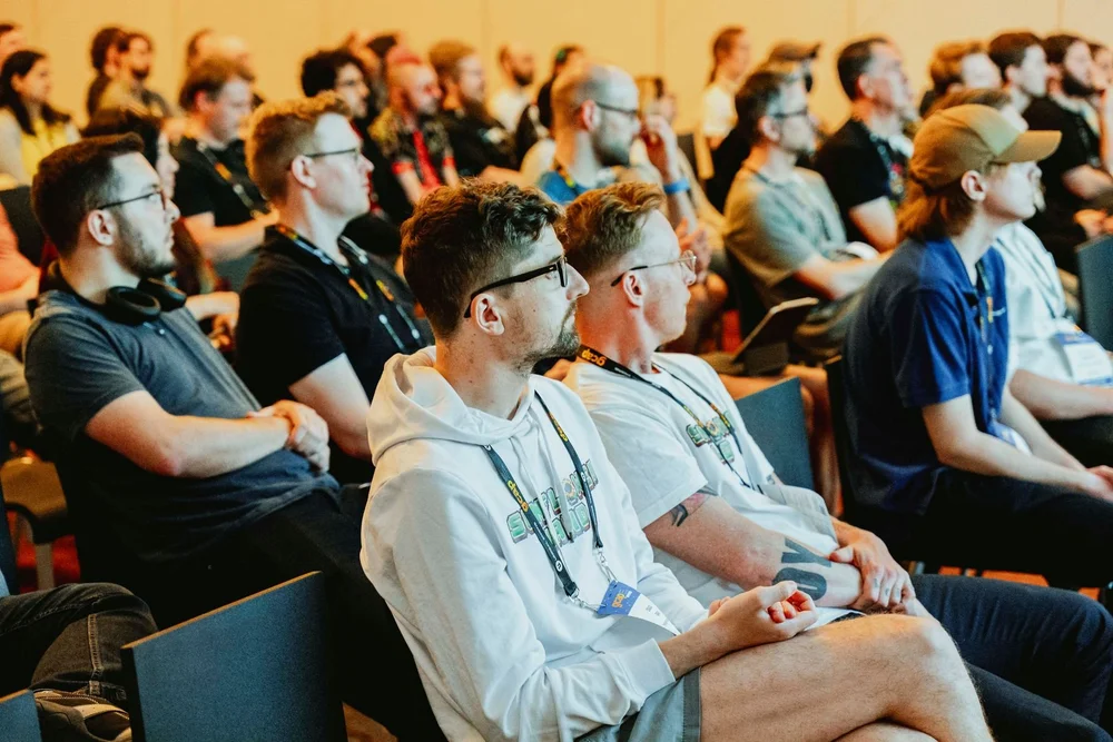 Attentive audience during a GCAP Conference talk in Melbourne