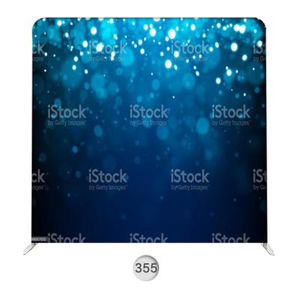Backdrop 355, blue bokeh lights photo booth backdrop