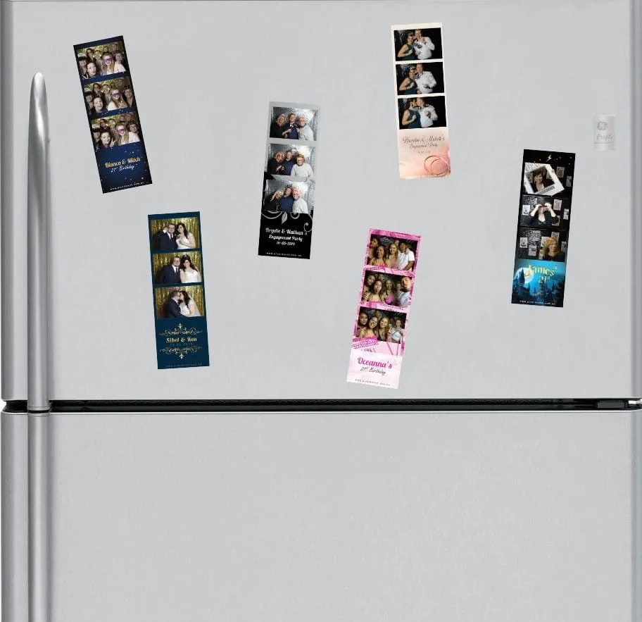 Magnetic photo strips Melbourne photo booth add-on