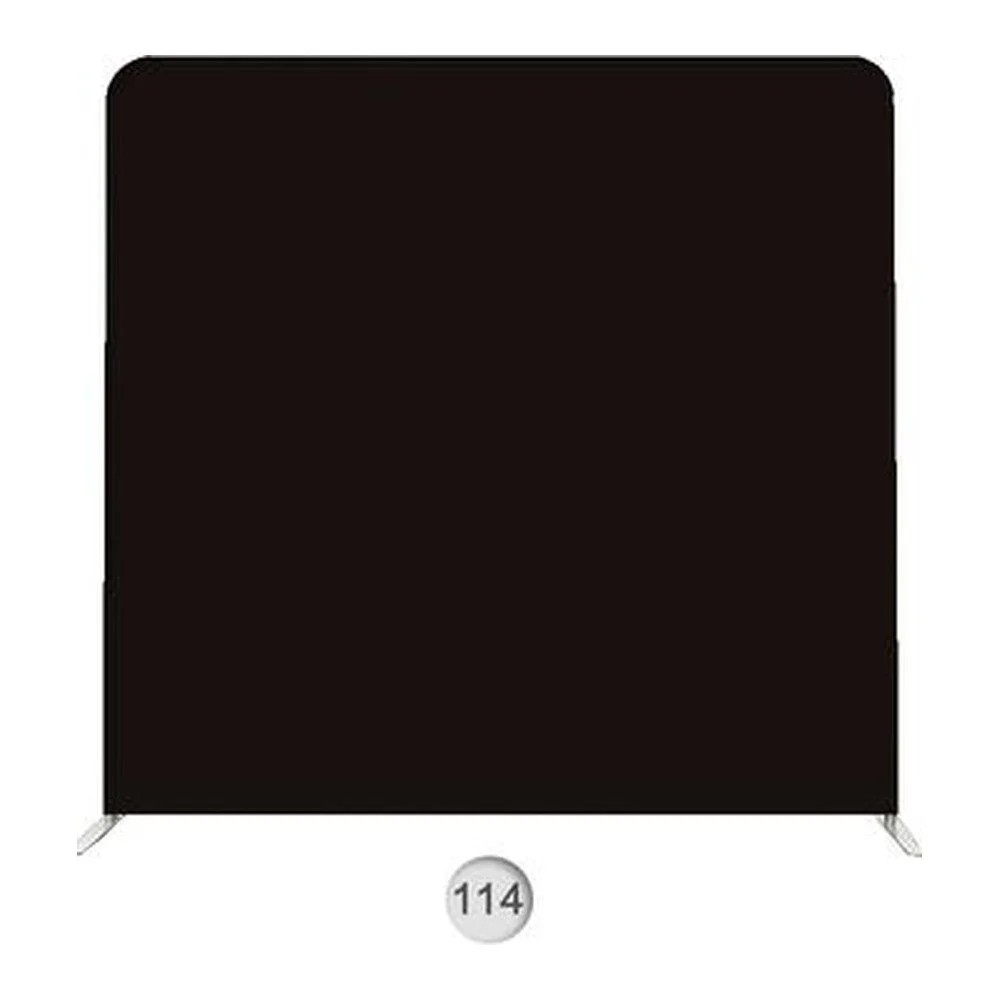 Backdrop 114, solid black photo booth backdrop