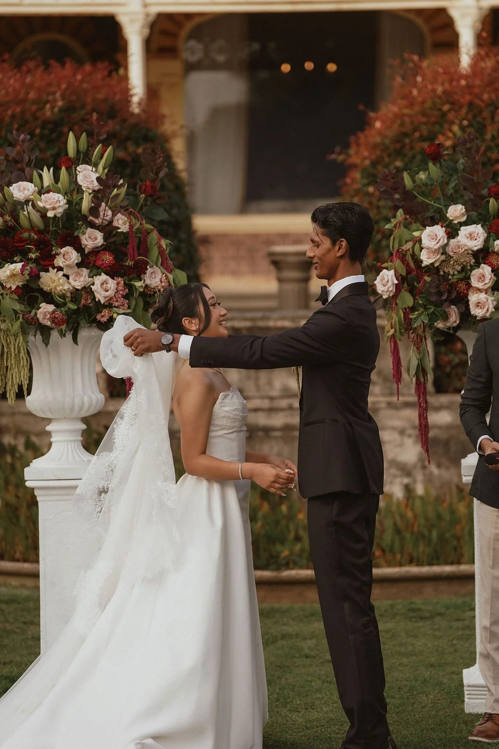 Melbourne wedding photographer capturing candid ceremony moment