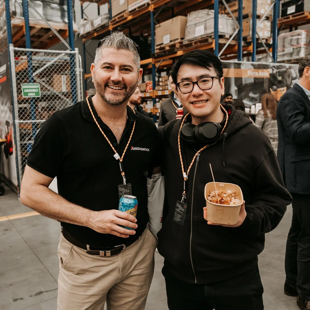 Corporate guest candid at the Jungheinrich Melbourne headquarters event