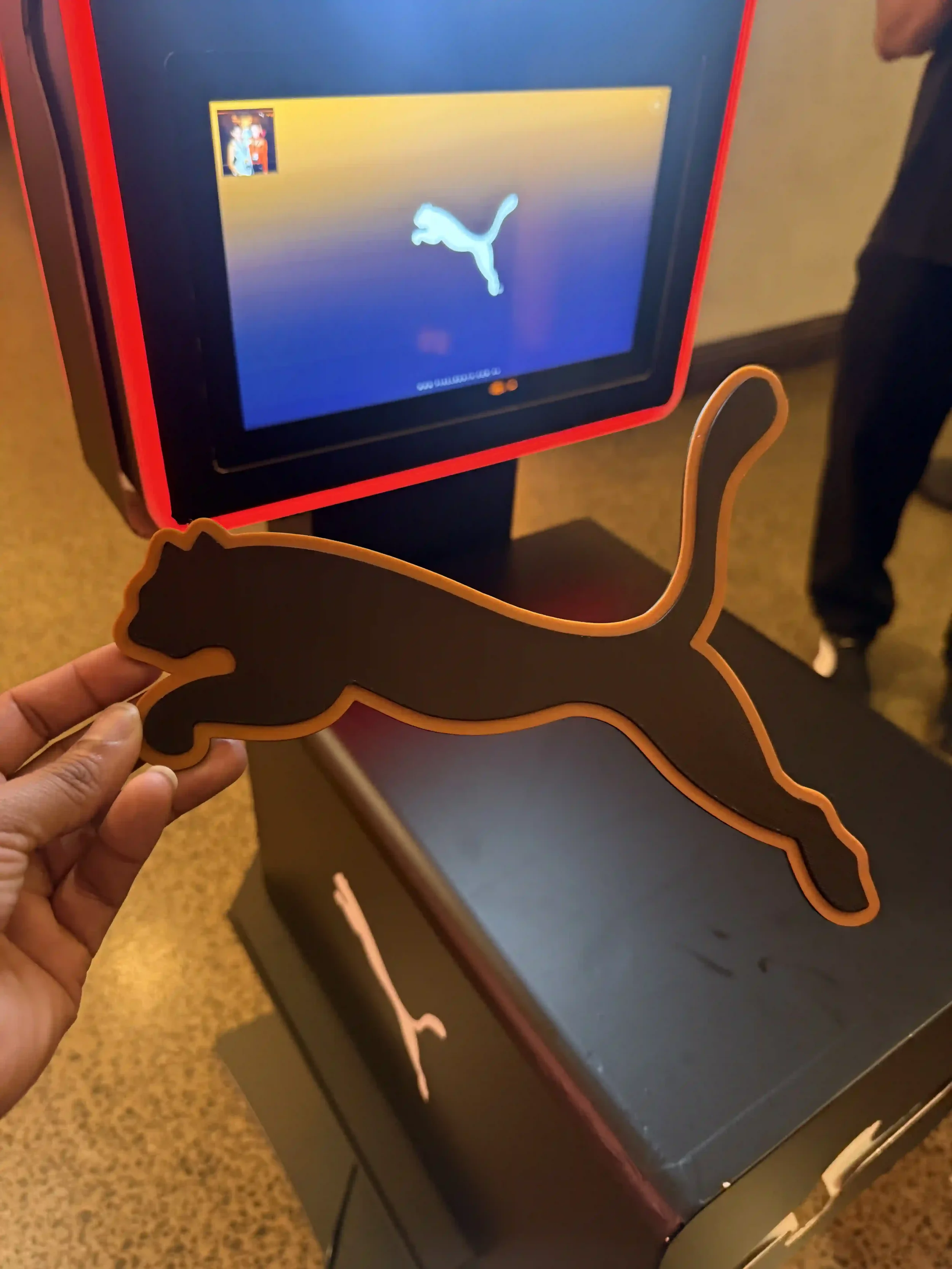 PUMA x McLaren custom PUMA photo booth prop