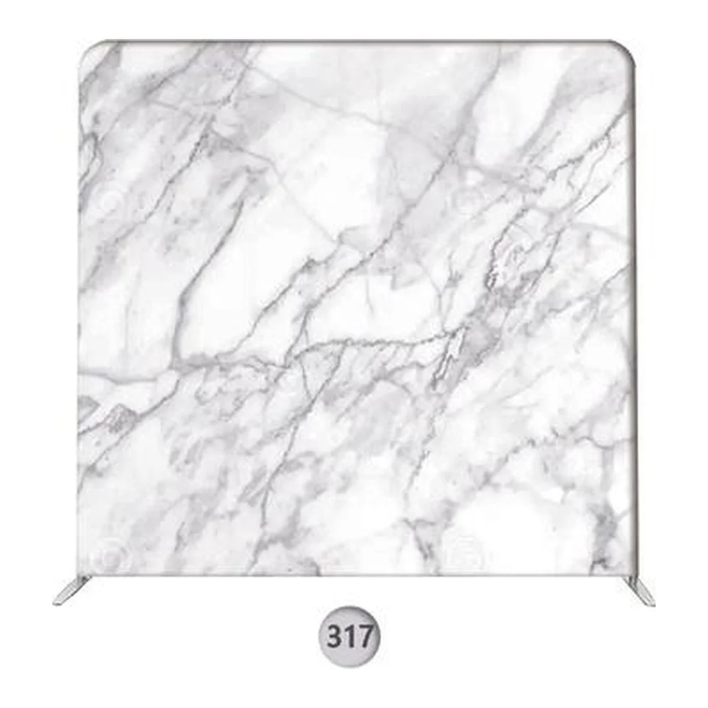 Backdrop 317, white marble photo booth backdrop