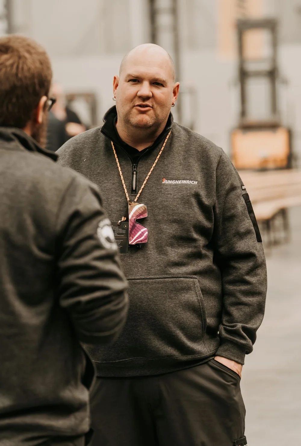 Candid corporate event photography at the Jungheinrich Melbourne launch