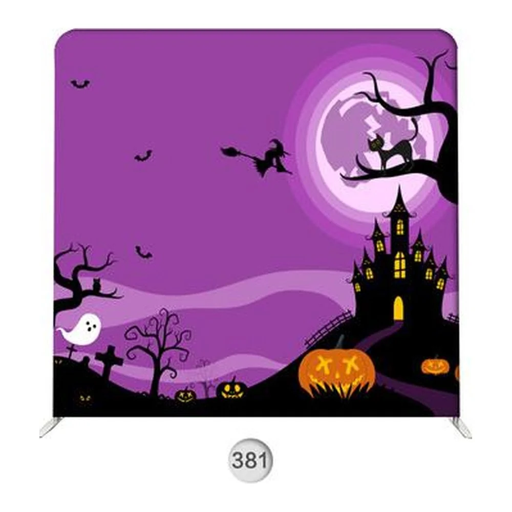 Backdrop 381, Halloween night photo booth backdrop