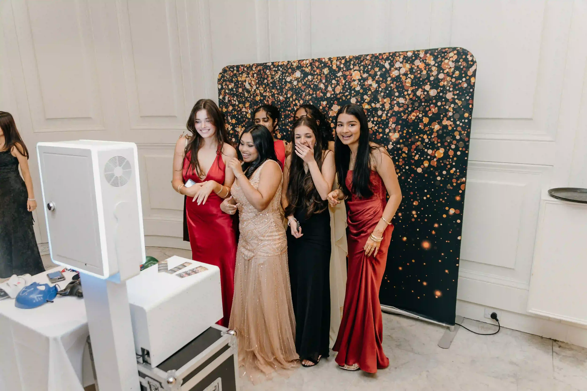 School formal photo booth hire setup in Melbourne