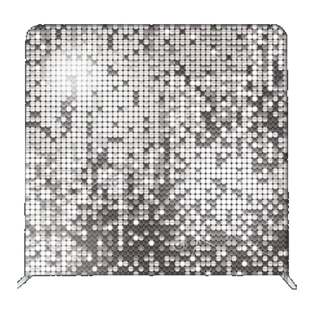 Backdrop 336, silver disco sequin photo booth backdrop