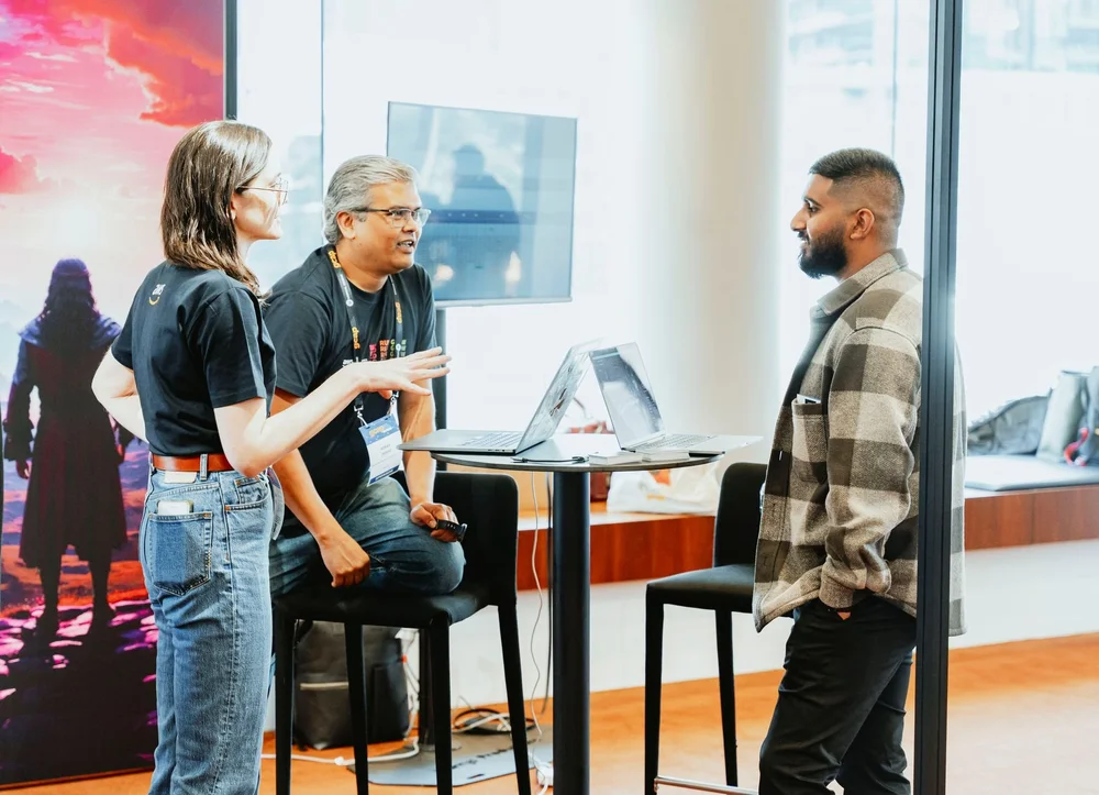 Delegates chatting during a GCAP Conference break in Melbourne