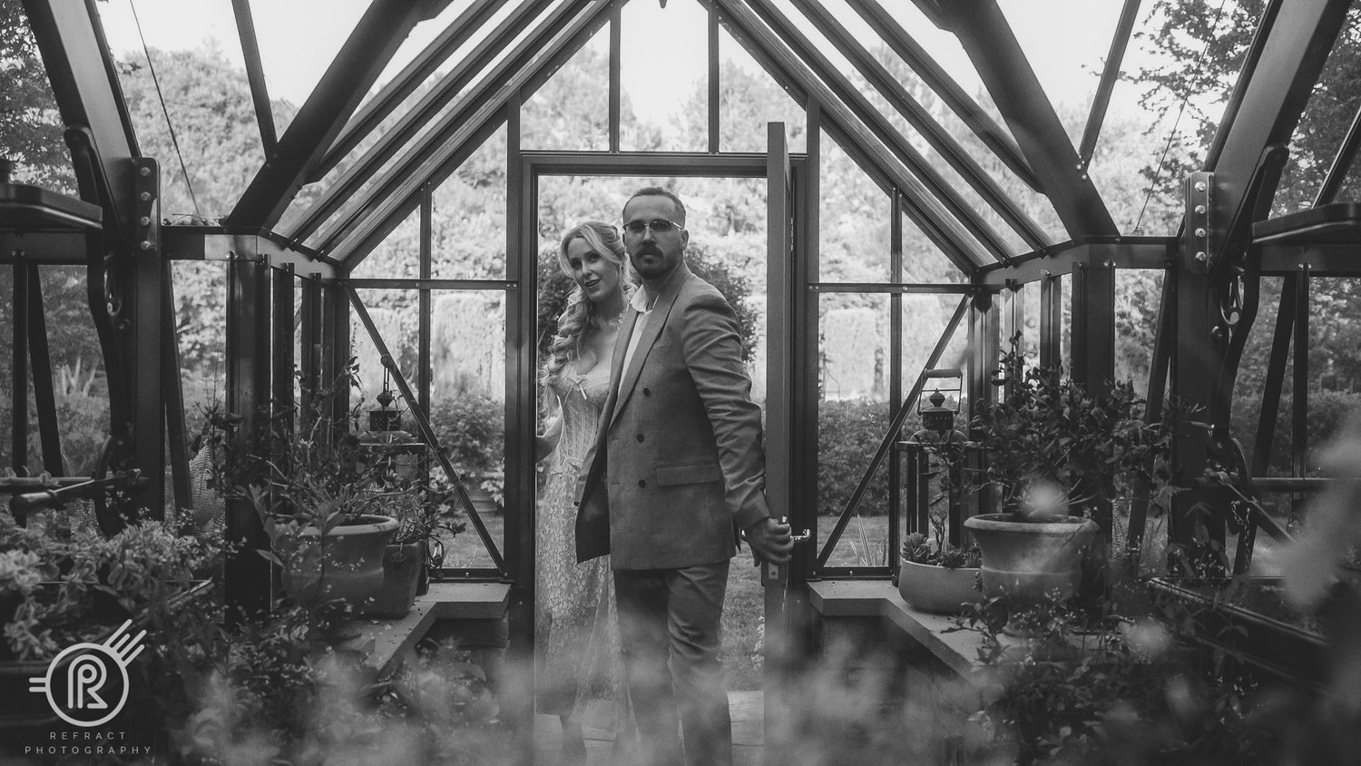 Wedding portrait on film