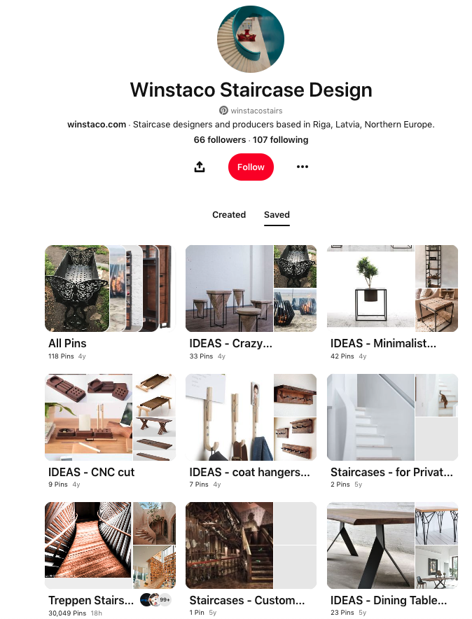 Winstaco Pinterest