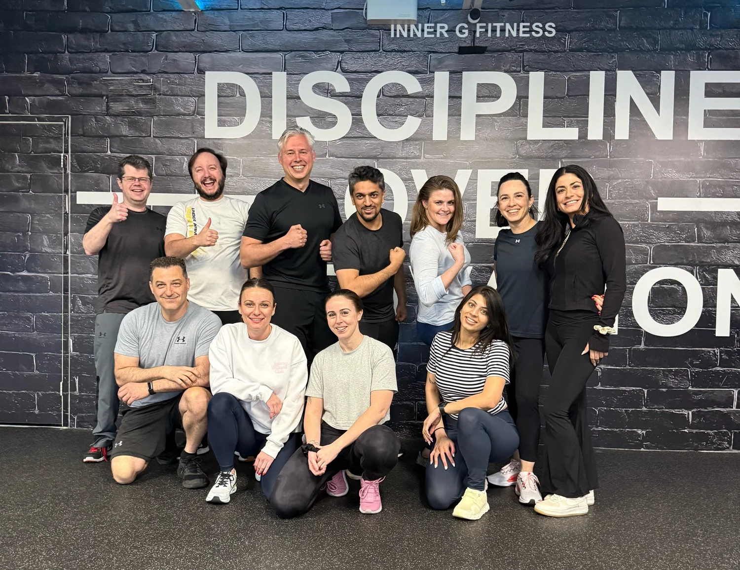 Clients from a group class at Inner G Fitness in Vaughan