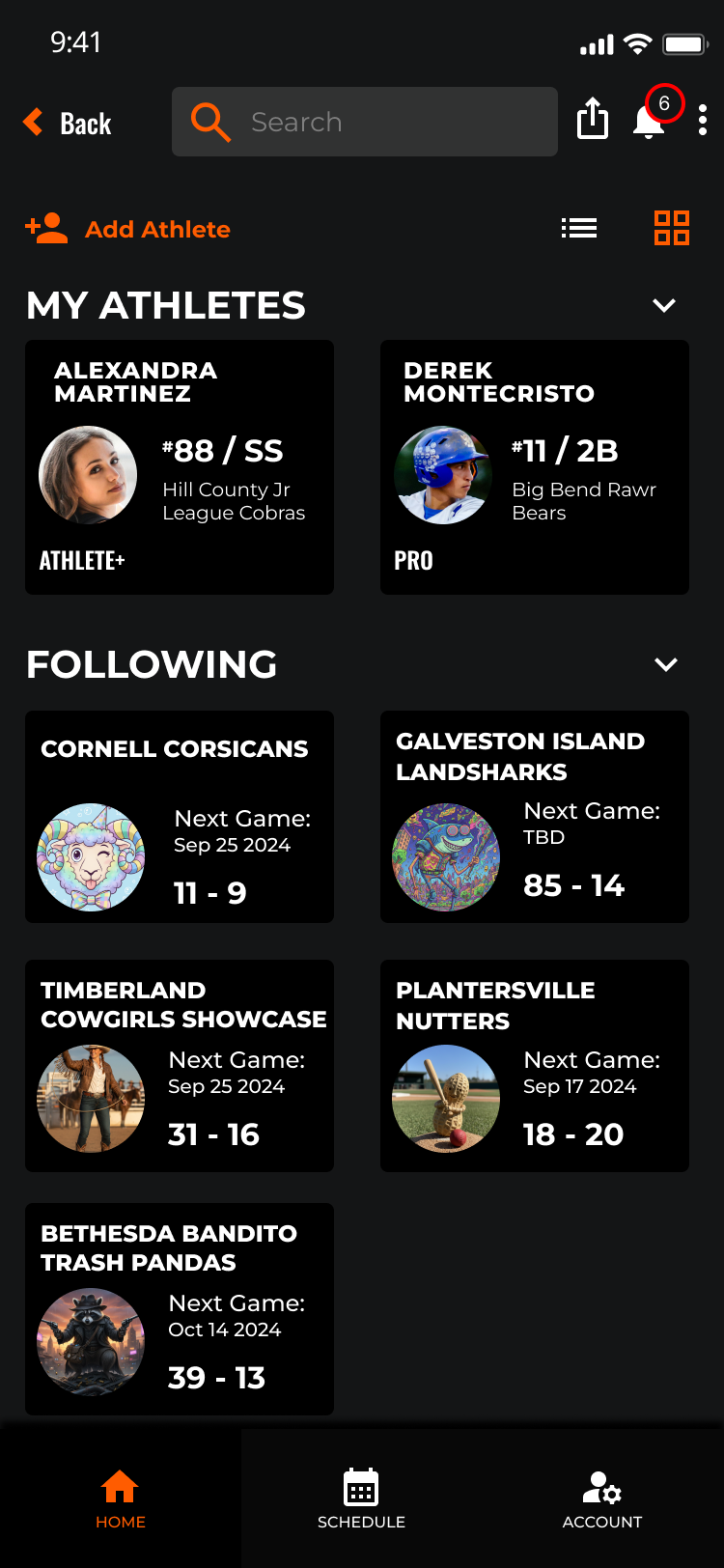 Fan Home Dashboard