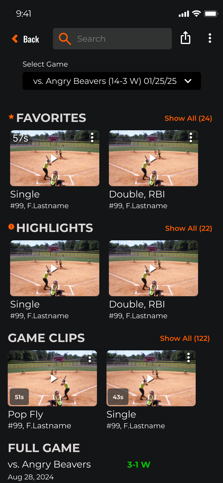 Live Game 10
