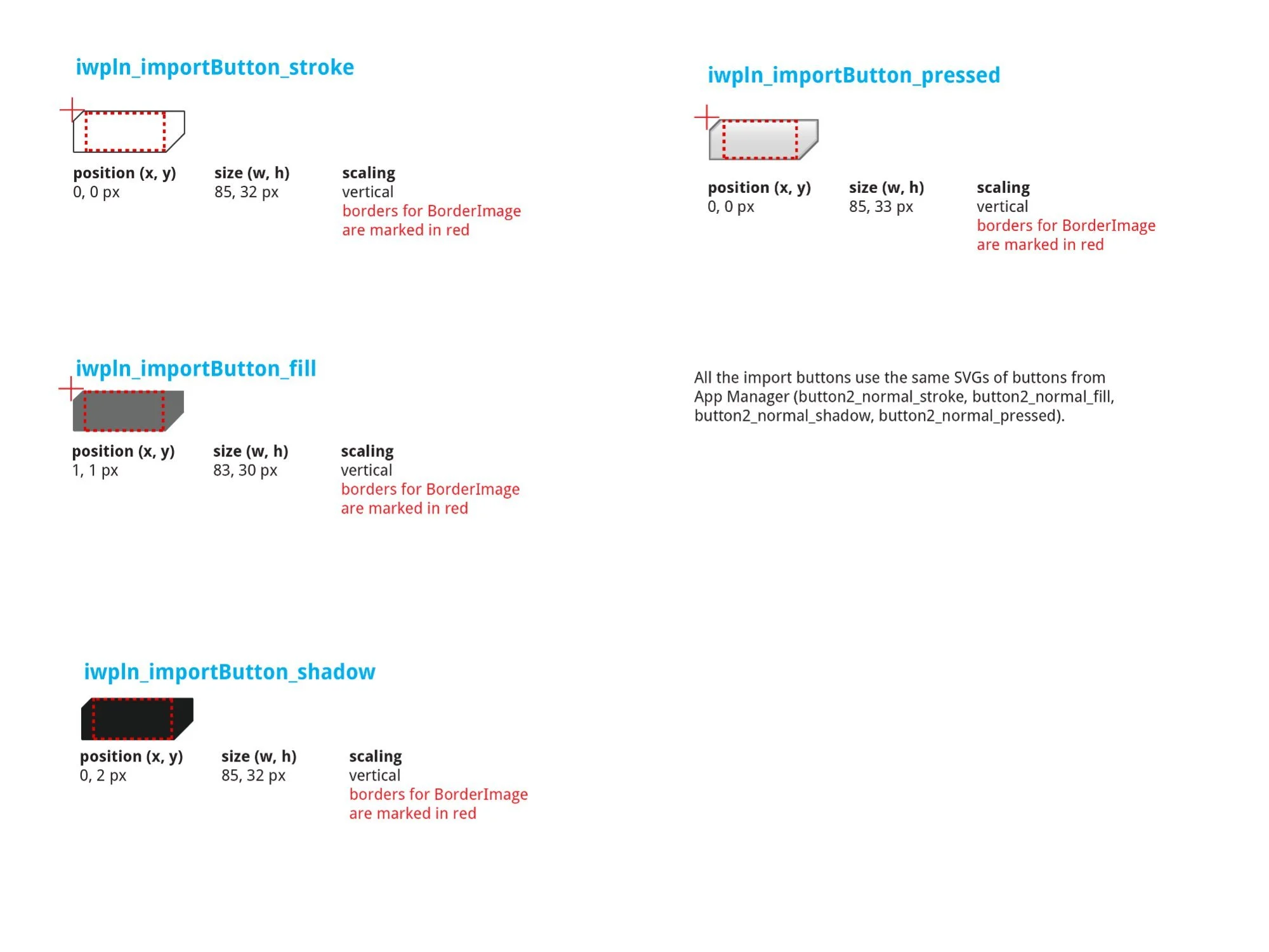Import button SVG assets