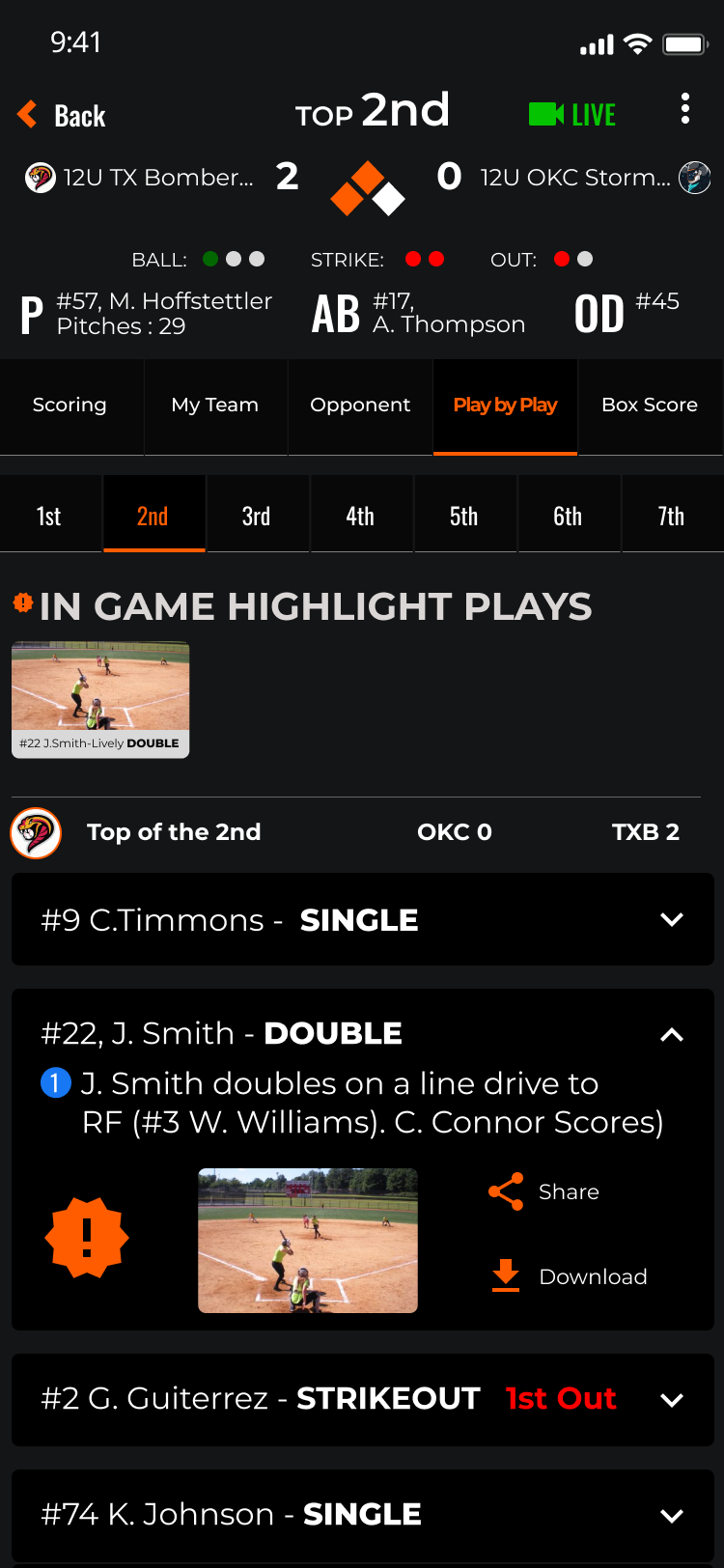 Live Game 9
