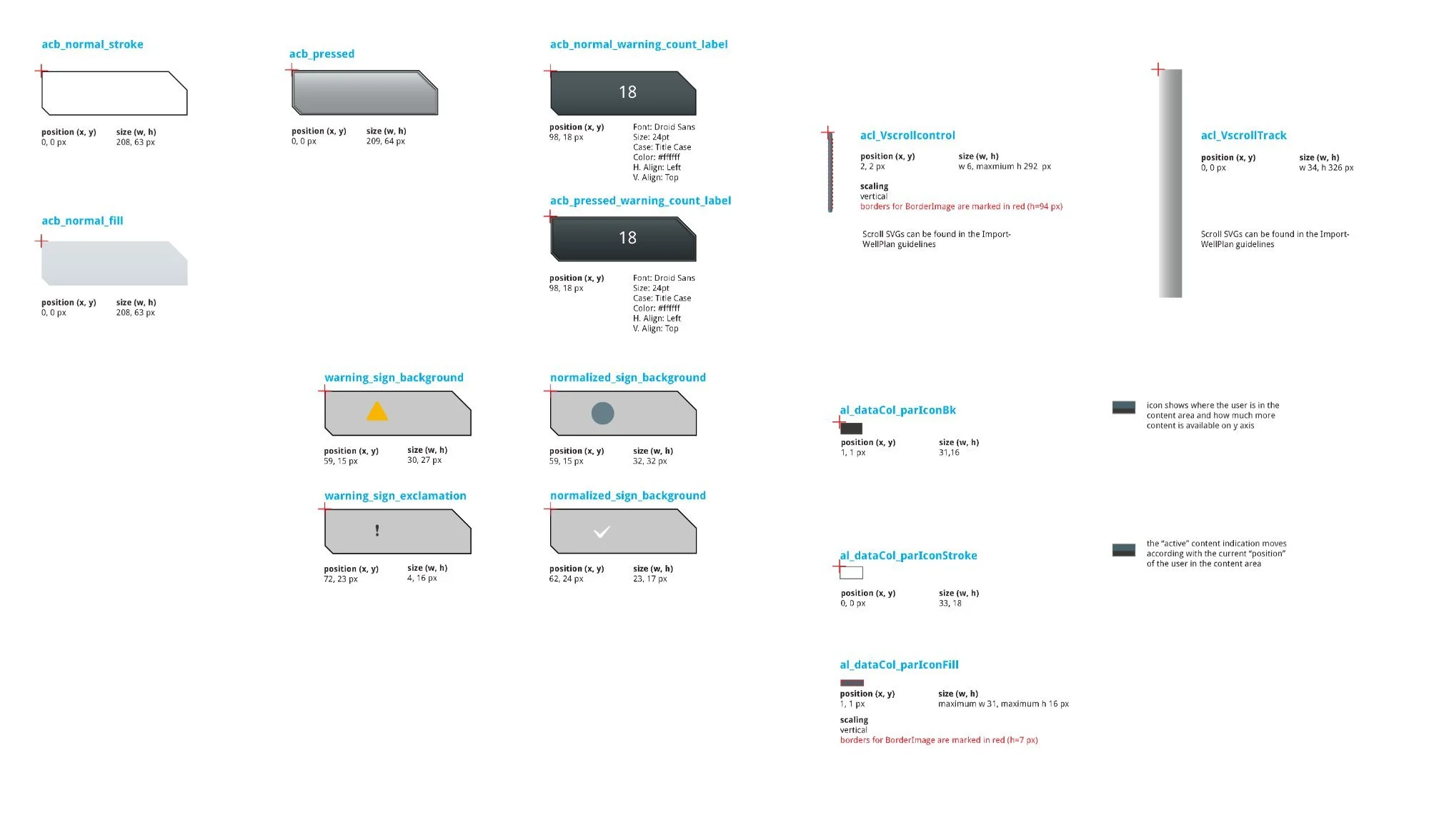 Alarm Center Button SVG specs