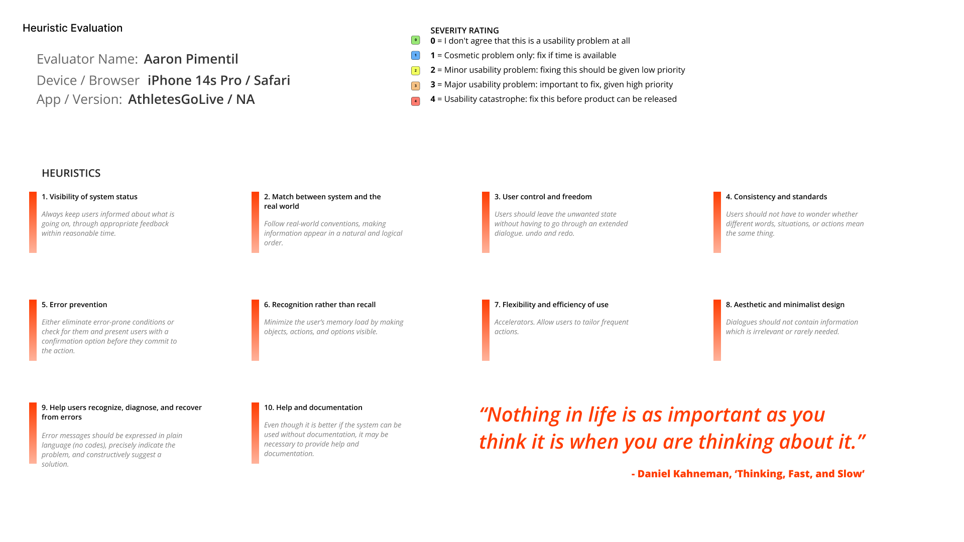 HE Evaluation Framework
