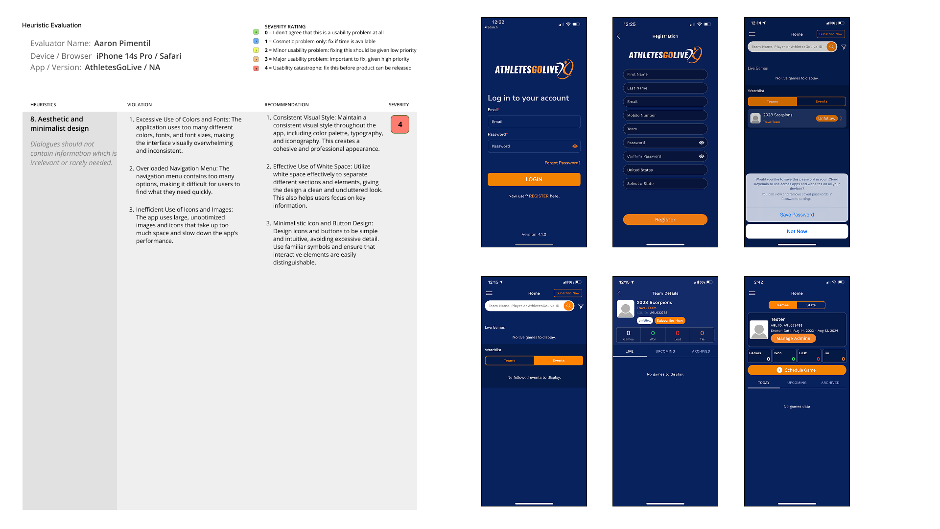 HE Report — Registration Findings